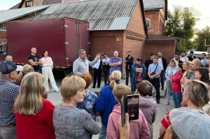 Обсуждение с жителями о нарушении прав 